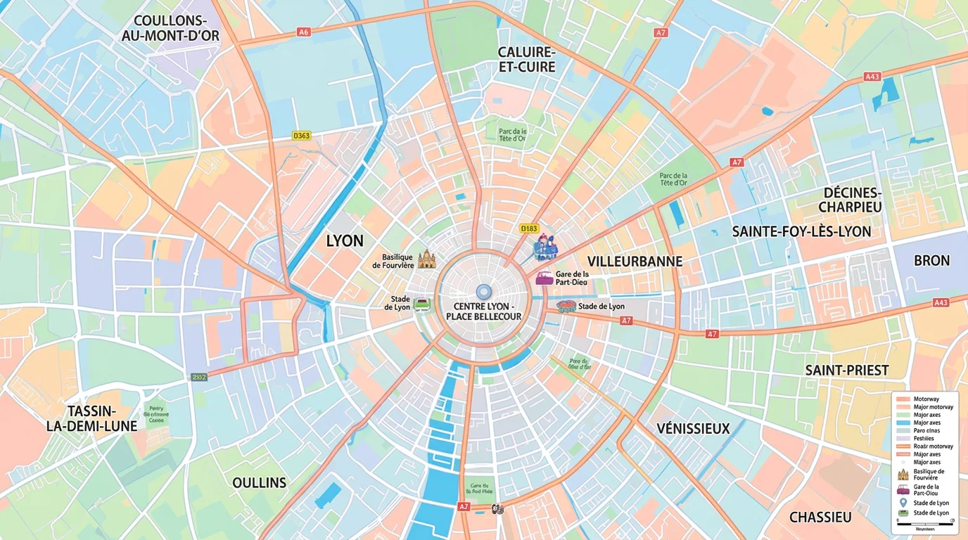 Lyon carte